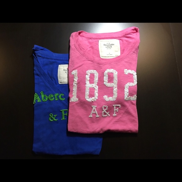 Set of 2 Abercrombie & Fitch women’s T-shirt S - Picture 1 of 7